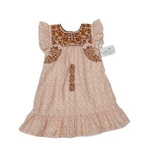 NWT Six Honeybees Size 10 Orange Gameday Dress